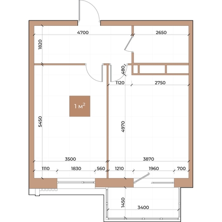 
  Продается 1-комн. квартира, 52.4 м², ЖК Небо над Енисеем
. Фото 2.