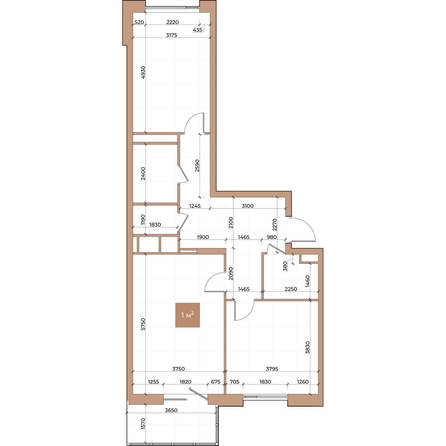 
  Продается 2-комн. квартира, 78.5 м², ЖК Небо над Енисеем
. Фото 3.