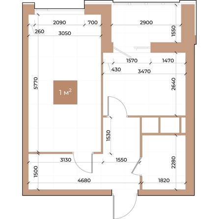 
  Продается 1-комн. квартира, 41.3 м², ЖК Небо над Енисеем
. Фото 3.