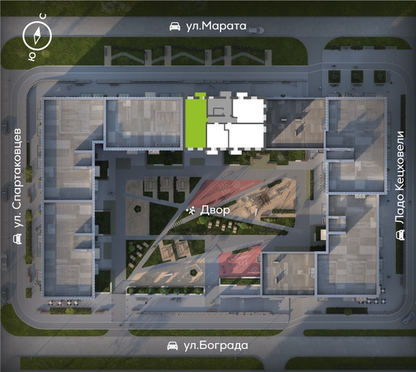 
  Продается 3-комн. квартира, 83.3 м², ЖК Сити-квартал Кецховели, дом 1
. Фото 1.