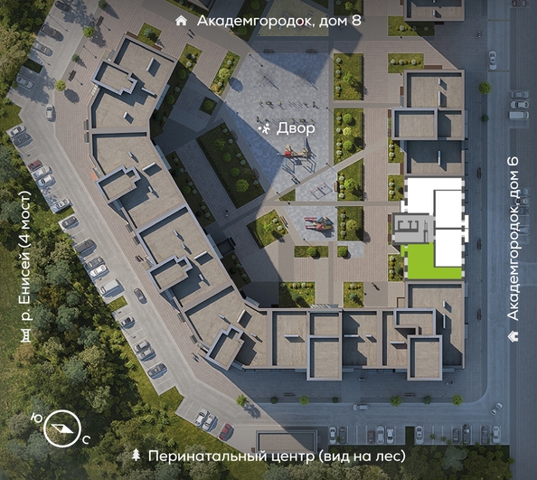 
  Продается 3-комн. квартира, 83.4 м², ЖК Академгородок, дом 7
. Фото 1.