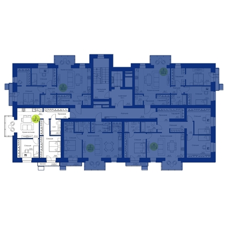 
  Продается 3-комн. квартира, 69.4 м², ЖК Вита-парк
. Фото 2.