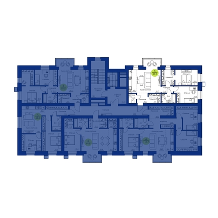 
  Продается 3-комн. квартира, 83.9 м², ЖК Вита-парк
. Фото 2.