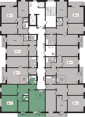 
  Продается 4-комн. квартира, 83.9 м², ЖК КБС. Берег, дом 5 строение 1
. Фото 1.