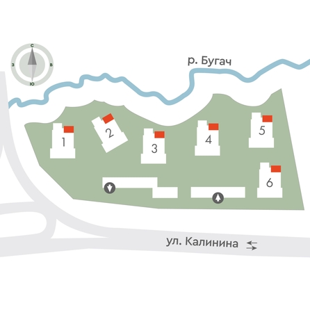 
  Продается 4-комн. квартира, 69.9 м², ЖК Калина Долина, дом 3
. Фото 2.