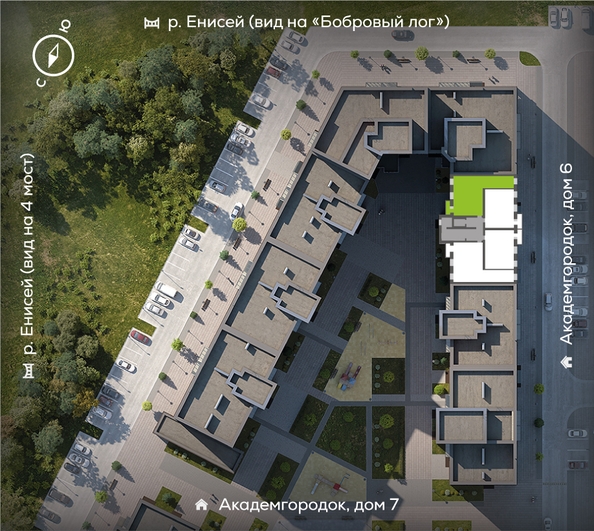 
  Продается 3-комн. квартира, 82.4 м², ЖК Академгородок, дом 8
. Фото 1.