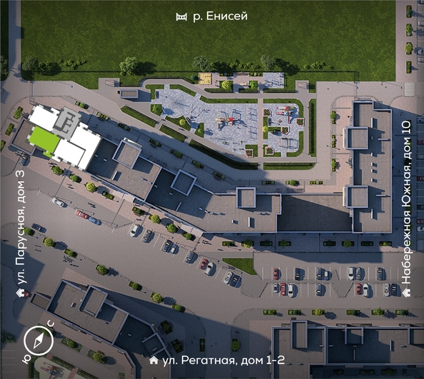 
  Продается 2-комн. квартира, 67.1 м², ЖК Южный берег, дом 21
. Фото 1.