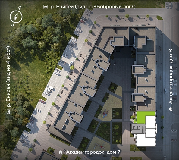 
  Продается 3-комн. квартира, 83.4 м², ЖК Академгородок, дом 8
. Фото 1.