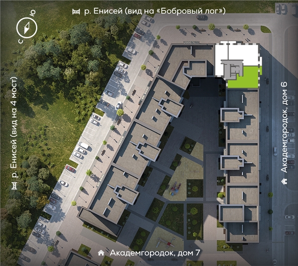 
  Продается 3-комн. квартира, 97.7 м², ЖК Академгородок, дом 8
. Фото 1.