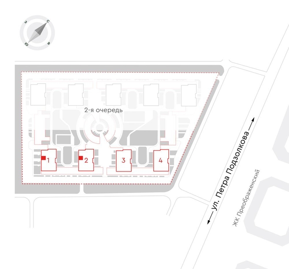 
  Продается 2-комн. квартира, 44.2 м², ЖК Чижи, 1 очередь (корпус 1,2)
. Фото 2.