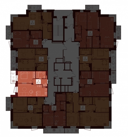 
  Продается 2-комн. квартира, 49.37 м², ЖК АЙВАЗОВSKY (АЙВАЗОВСКИЙ), 2
. Фото 1.