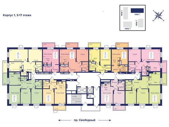 
  Продается 2-комн. квартира, 56 м², ЖК Univers (Универс), 2 квартал
. Фото 2.