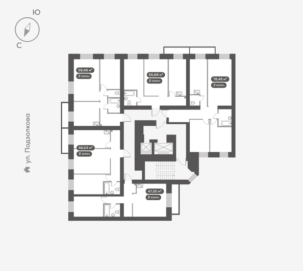 
  Продается 2-комн. квартира, 59.46 м², ЖК DAO (ДАО), дом 1
. Фото 4.