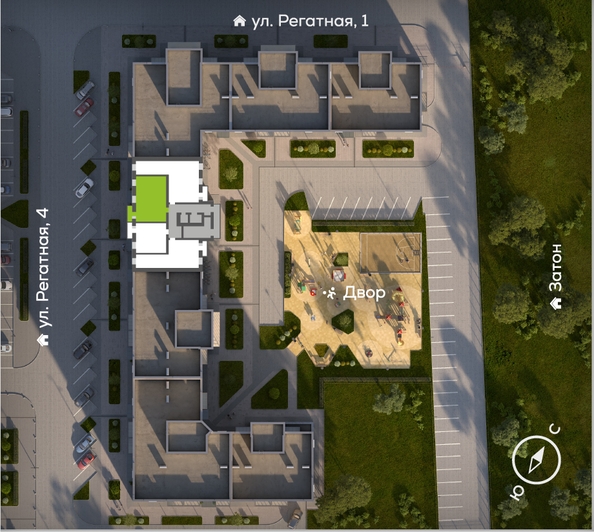 
  Продается 2-комн. квартира, 63 м², ЖК Южный берег, дом 24
. Фото 1.