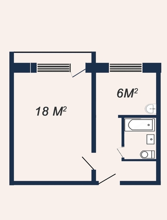 
  Продается 1-комн. квартира, 32.3 м², Парашютная ул, д. 7
. Фото 4.