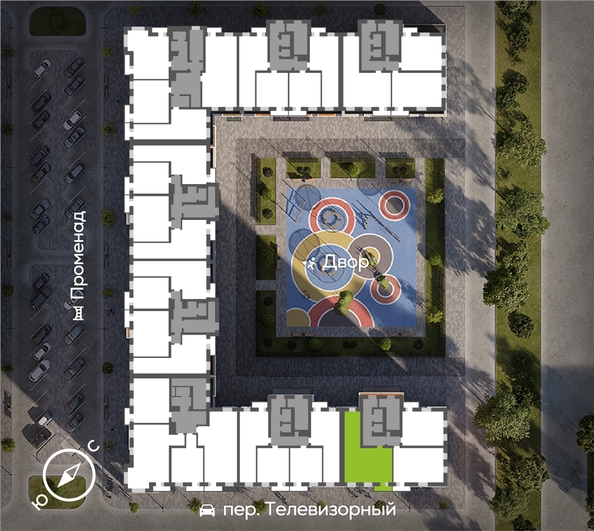 
  Продается 3-комн. квартира, 81.42 м², ЖК Октябрьский, дом 2
. Фото 1.