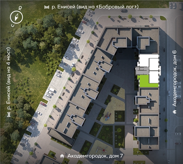 
  Продается 3-комн. квартира, 82.8 м², ЖК Академгородок, дом 8
. Фото 1.