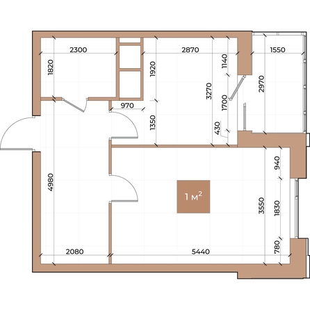 
  Продается 1-комн. квартира 45.7 м², в ЖК Небо над Енисеем. Фото 3.