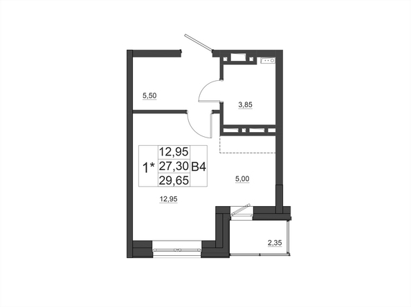 
  Продается студия 29.65 м², в ЖК Дивные Дали, 1 очередь. Фото 1.