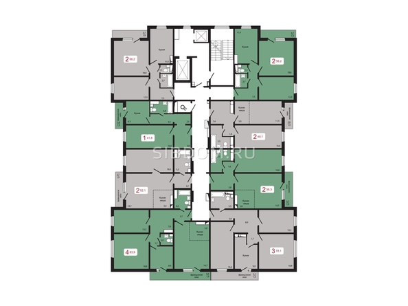 
  Продается 1-комн. квартира 41.8 м², в ЖК КБС. Берег, дом 5 строение 2. Фото 2.