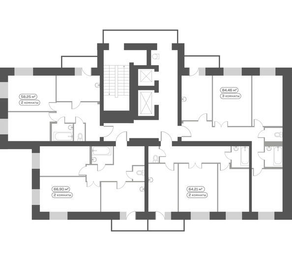 
  Продается 3-комн. квартира 85.2 м², в ЖК Южный берег, дом 21. Фото 5.