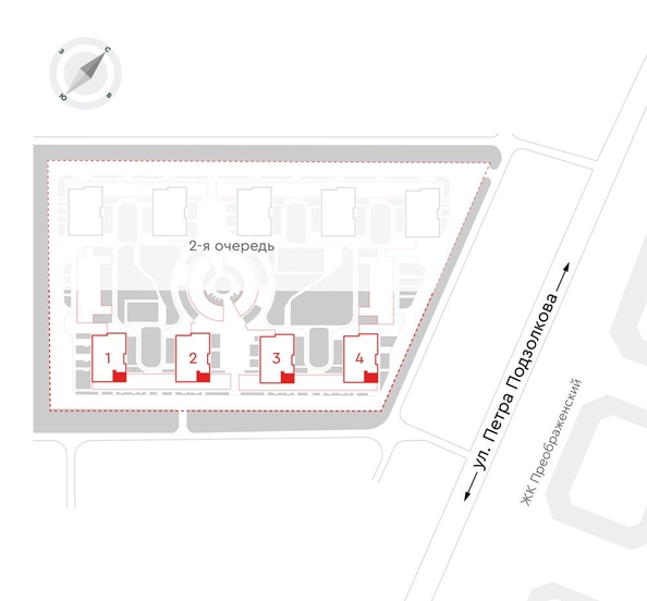 
  Продается 2-комн. квартира 55.7 м², в ЖК Чижи, 1 очередь (корпус 1,2). Фото 2.