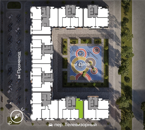 
  Продается 2-комн. квартира 58.77 м², в ЖК ОКТА, дом 2. Фото 1.