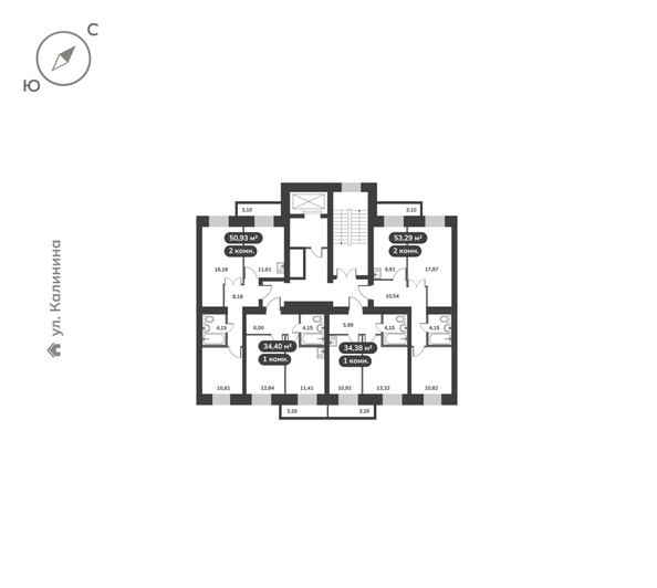 
  Продается 1-комн. квартира 34.38 м², в ЖК Времена, 1 этап. Фото 5.