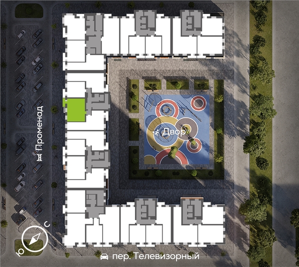 
  Продается 2-комн. квартира 61.18 м², в ЖК ОКТА, дом 2. Фото 1.