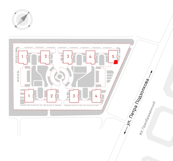 
  Продается 3-комн. квартира 74.6 м², в ЖК Чижи, 2 очередь (корпус 5). Фото 2.