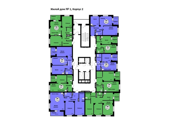 
  Продается 2-комн. квартира 63.2 м². Фото 1.