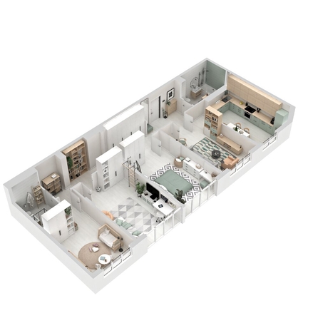 
  Продается 4-комн. квартира 116.6 м², в ЖК Три Клёна, дом 1. Фото 2.
