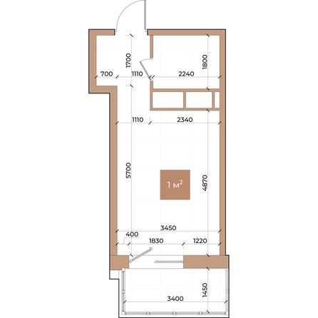 
  Продается студия 25.7 м², в ЖК Небо над Енисеем. Фото 3.