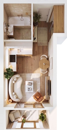
  Продается 1-комн. квартира 23.9 м², в ЖК Суриков, дом 1. Фото 2.
