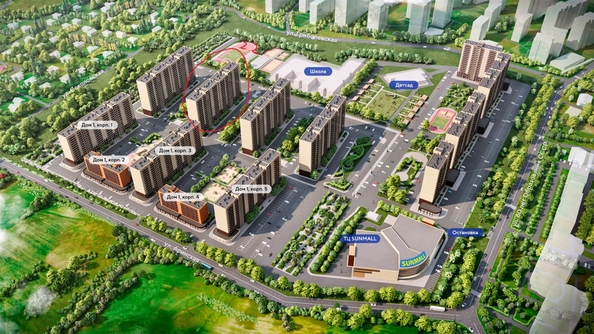 
  Продается 1-комн. квартира 36.2 м², в ЖК Аринский, дом 2 корпус 2. Фото 2.