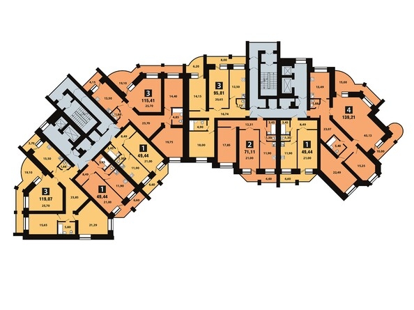 
  Продается 3-комн. квартира 139 м², в ЖК Новелла. Фото 1.