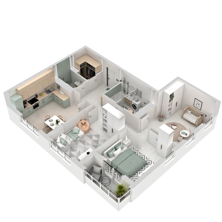 
  Продается 3-комн. квартира 77.9 м², в ЖК Три Клёна, дом 1. Фото 2.