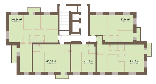 
  Продается 3-комн. квартира 102.1 м², в ЖК Южный берег, дом 23. Фото 5.
