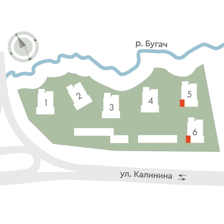 
  Продается 3-комн. квартира 54.7 м², в ЖК Калина Долина, дом 5. Фото 2.