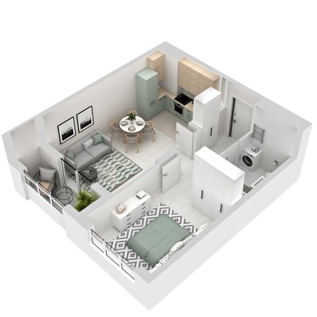 
  Продается 2-комн. квартира 42.3 м², в ЖК Три Клёна, дом 1. Фото 2.
