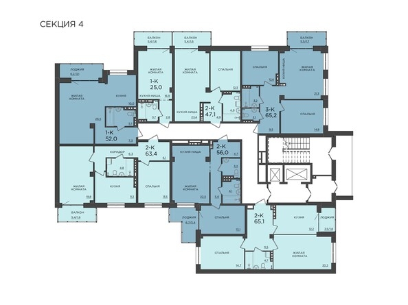 
  Продается 1-комн. квартира 52.2 м², в ЖК Эмоушн. Фото 1.