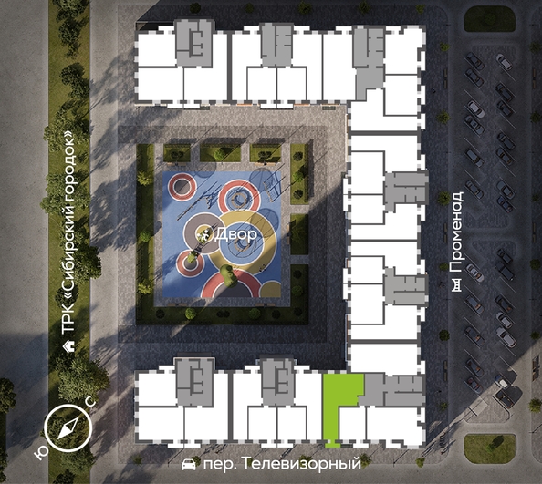 
  Продается 3-комн. квартира 76.8 м², в ЖК ОКТА, дом 1. Фото 1.