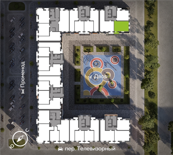
  Продается 2-комн. квартира 64.7 м², в ЖК ОКТА, дом 2. Фото 1.