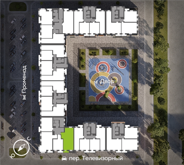 
  Продается 3-комн. квартира 89.5 м², в ЖК ОКТА, дом 2. Фото 1.