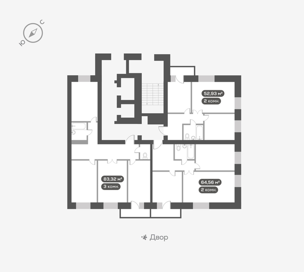 
  Продается 3-комн. квартира 83.6 м², в ЖК ОКТА, дом 2. Фото 5.