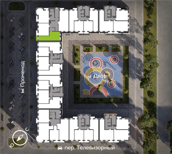 
  Продается 2-комн. квартира 71.7 м², в ЖК ОКТА, дом 2. Фото 1.