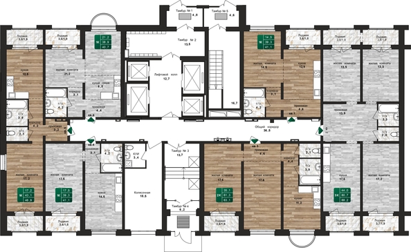 
   Продам 1-комнатную, 46.9 м², Шервуд, (Нагорная 6-я, 15в корп 4)

. Фото 1.