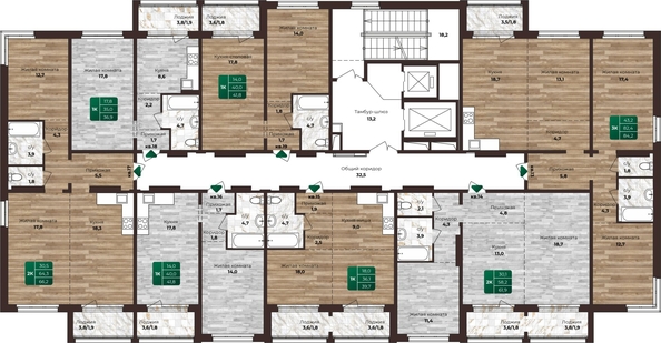 
   Продам 3-комнатную, 84.2 м², Шервуд, (Нагорная 6-я, 15г/1 корп 2)

. Фото 1.