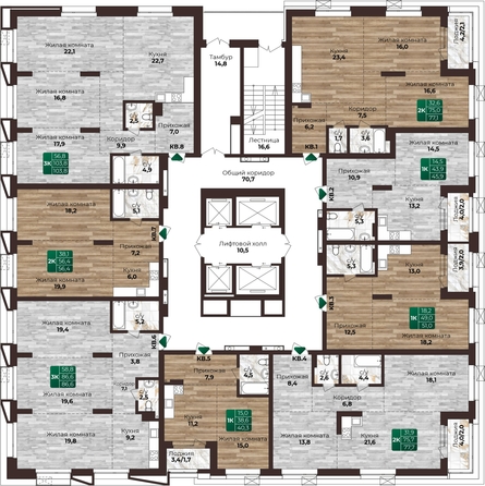 
   Продам 3-комнатную, 86.6 м², Шервуд, (Нагорная 6-я, 15г/12)

. Фото 1.