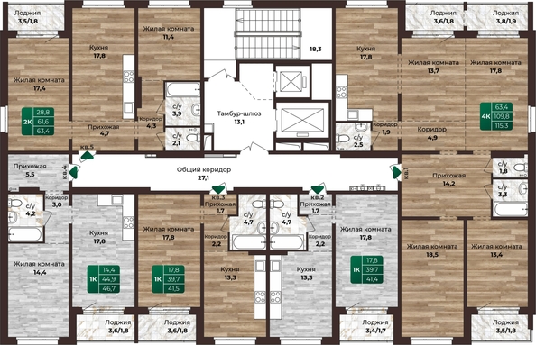 
   Продам 1-комнатную, 41.5 м², Шервуд, (Нагорная 6-я, 15в корп 2)

. Фото 1.